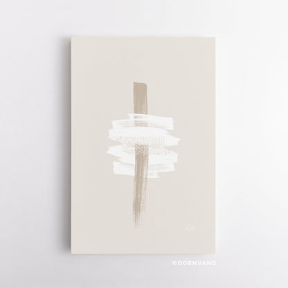 CANVAS | Beige and White Abstract An Nisa 4 59