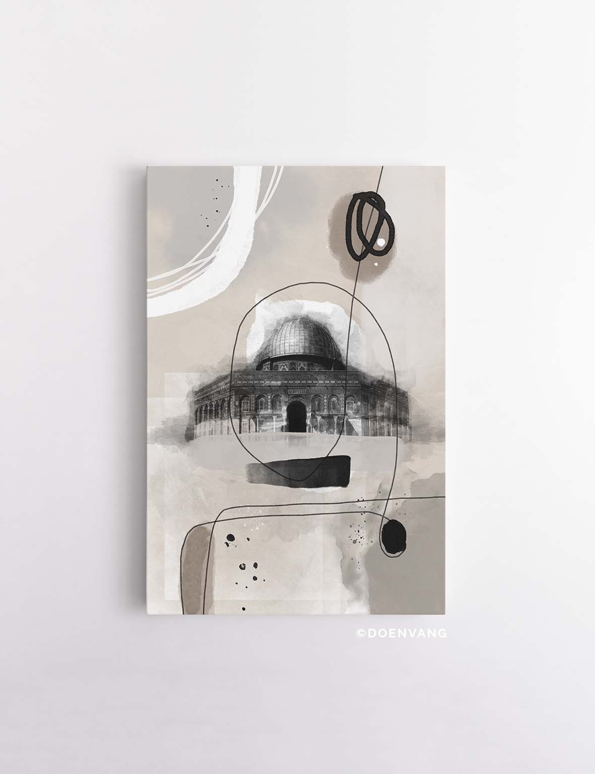 CANVAS | Dome fo the Rock Scandinavian Abstract