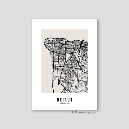 Beige Street Map, Beirut