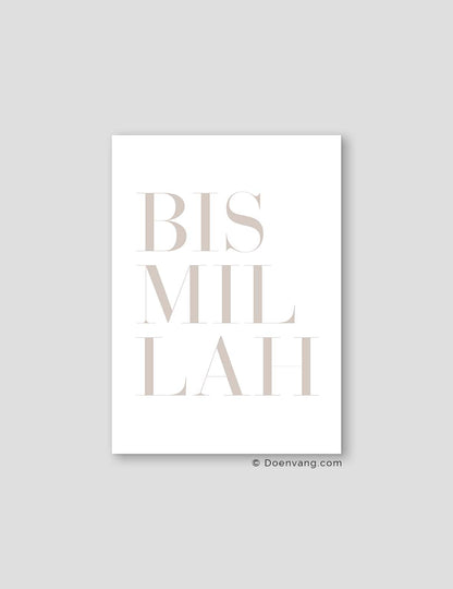 Bismillah Beige | Text Poster