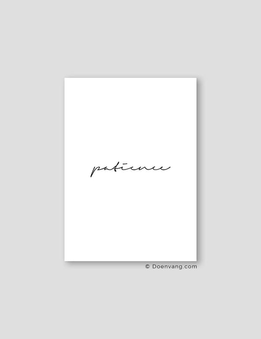Patience | Text Poster